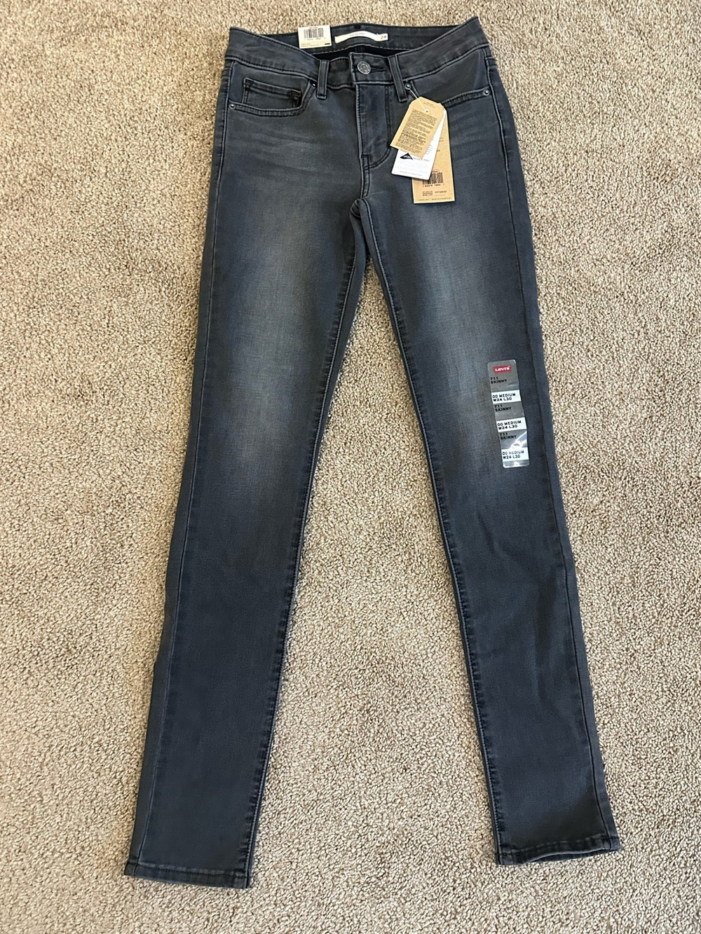 Levi's Women's Dark Grey Skinny Jeans